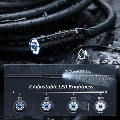 Cámara Endoscópica HD de 4.3“ Impermeable con Luz