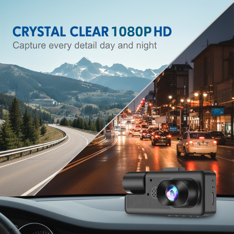 Cámara para Auto de 3 Canales 1080P con WiFi