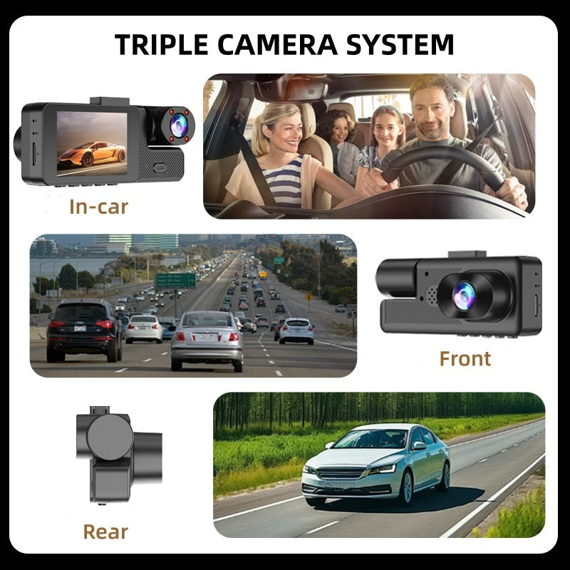 Cámara para Auto de 3 Canales 1080P con WiFi