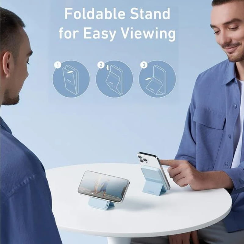 Mini Batería Externa Magnética Inalámbrica con Soporte Plegable