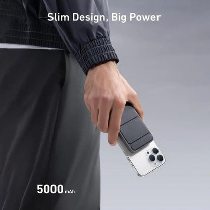 Mini Batería Externa Magnética Inalámbrica con Soporte Plegable