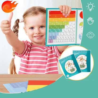 Tablero de Aprendizaje de Fracciones Magnético para Niños