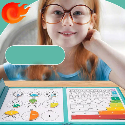 Tablero de Aprendizaje de Fracciones Magnético para Niños