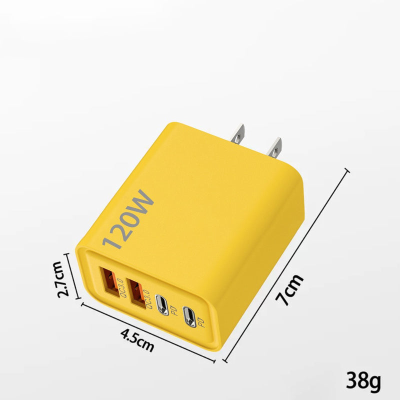 Cubo de carga rápida 120W con 4 puertos