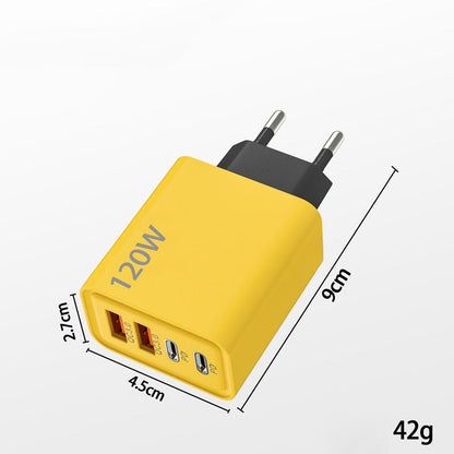 Cubo de carga rápida 120W con 4 puertos