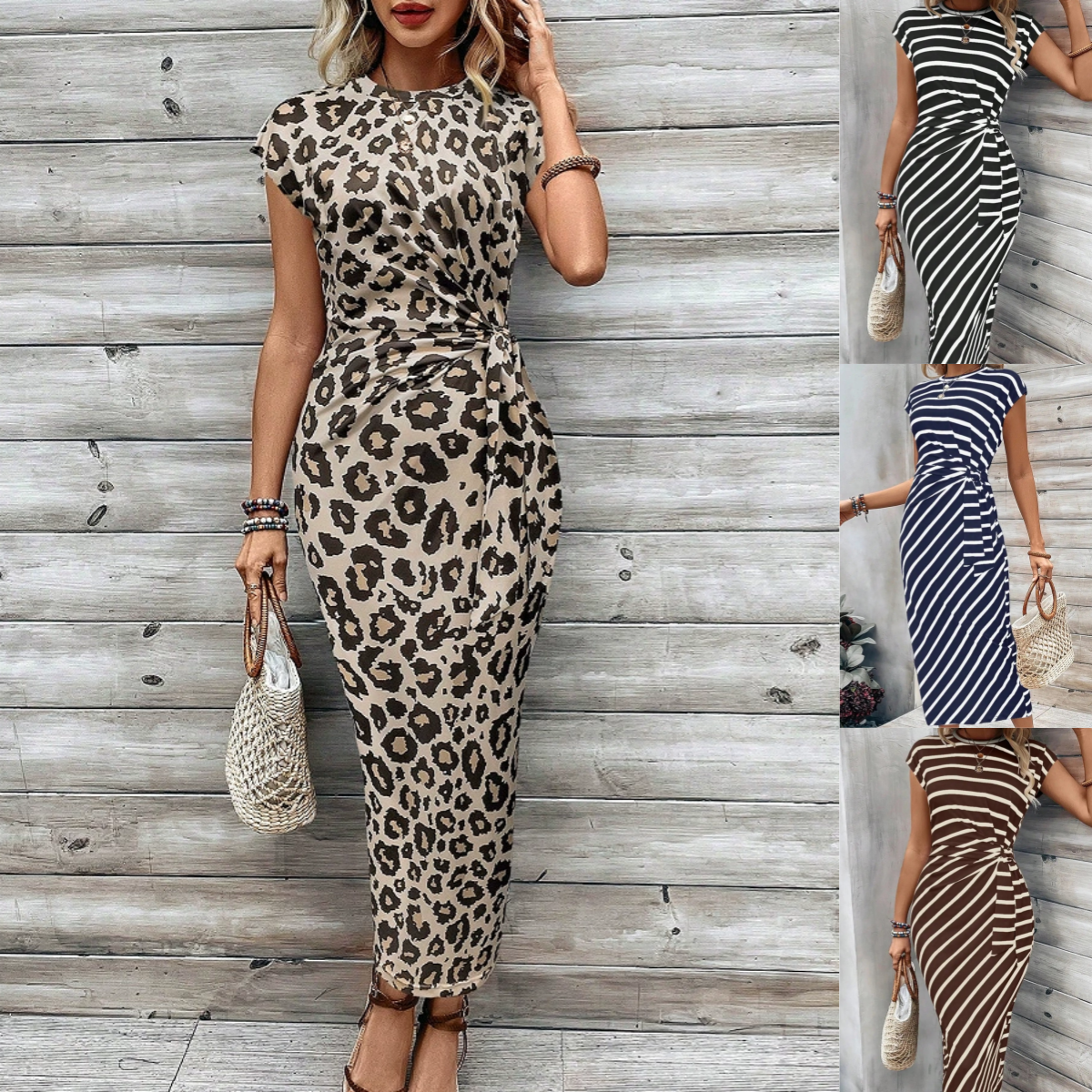 🥳 ¡OFERTA CALIENTE 2026 – 53% DE DESCUENTO! 🥳💞 ¡Más de 50K vendidos! 🌸 Vestido bodycon con nudo para mujer – Estampado de leopardo, nudo favorecedor que estiliza el abdomen. Cómodo y elegante para fiestas o citas. ¡Siéntete hermosa! ✨🌹