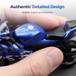 Réplica de Motocicleta a Escala 1:18 de Metal (Die-Cast)