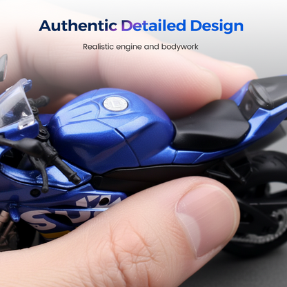 Réplica de Motocicleta a Escala 1:18 de Metal (Die-Cast)