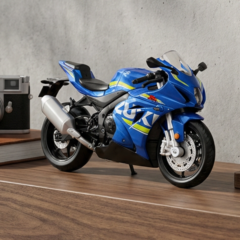 Réplica de Motocicleta a Escala 1:18 de Metal (Die-Cast)