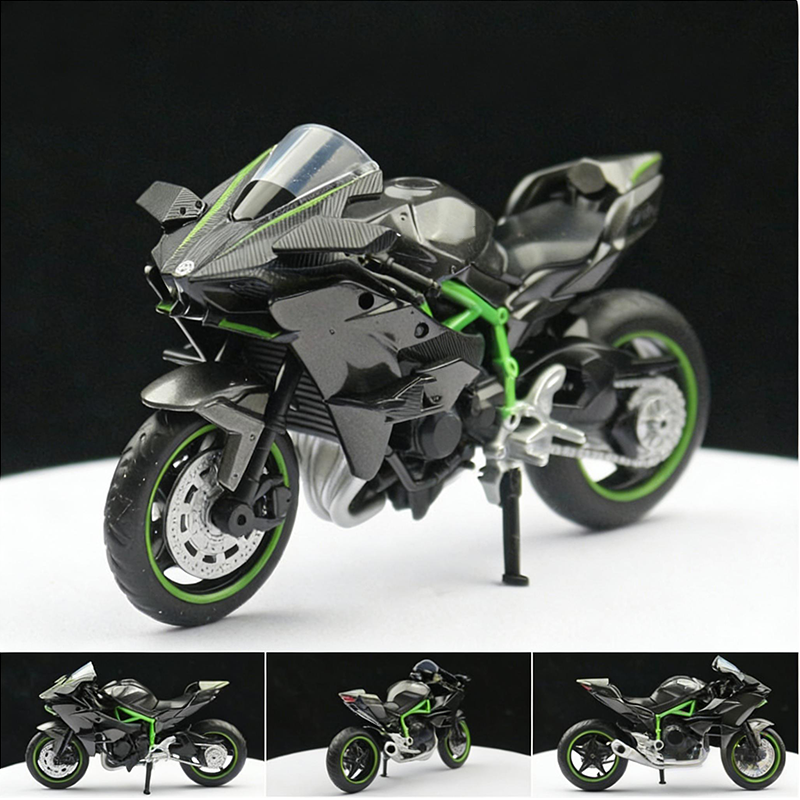 Réplica de Motocicleta a Escala 1:18 de Metal (Die-Cast)