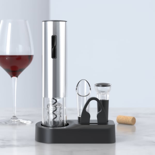 🔥【1° Más Vendido】🔥Aburrido Abridor Manual? ¡Este Kit 6 en 1 Abre en 6s (y Conserva el Vino)! ⏳Sumilleres Recomiendan! Kit Abridor Vino Premium⚡️