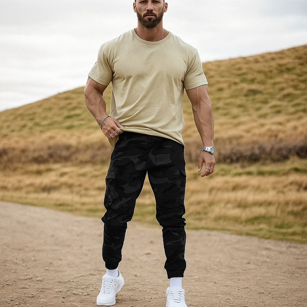Pantalón de Trabajo Camuflaje Estilo Casual