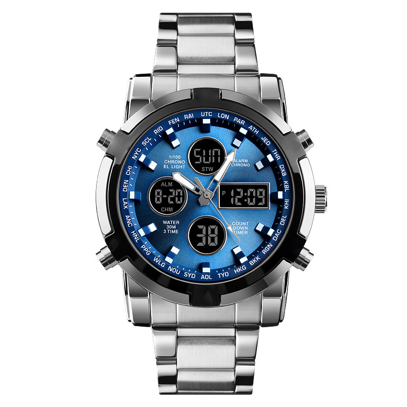 💦⏰Relojes militares analógicos-digitales impermeables para hombre