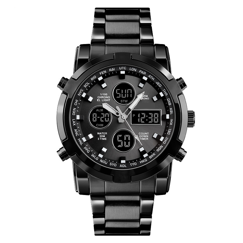 💦⏰Relojes militares analógicos-digitales impermeables para hombre