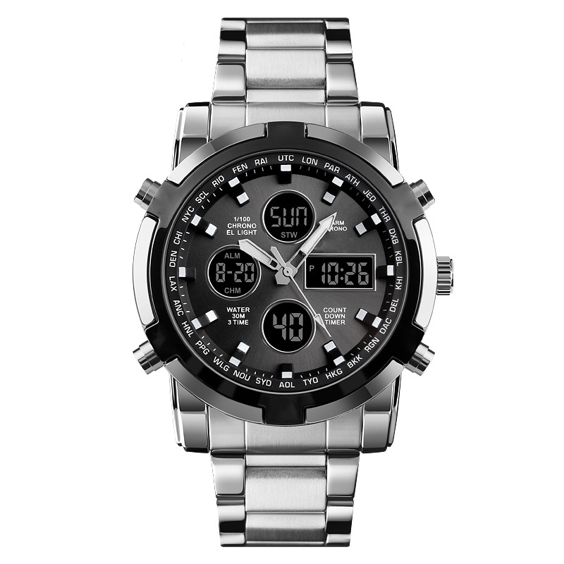 💦⏰Relojes militares analógicos-digitales impermeables para hombre