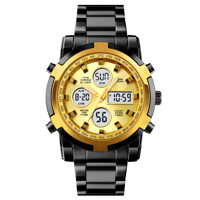 💦⏰Relojes militares analógicos-digitales impermeables para hombre