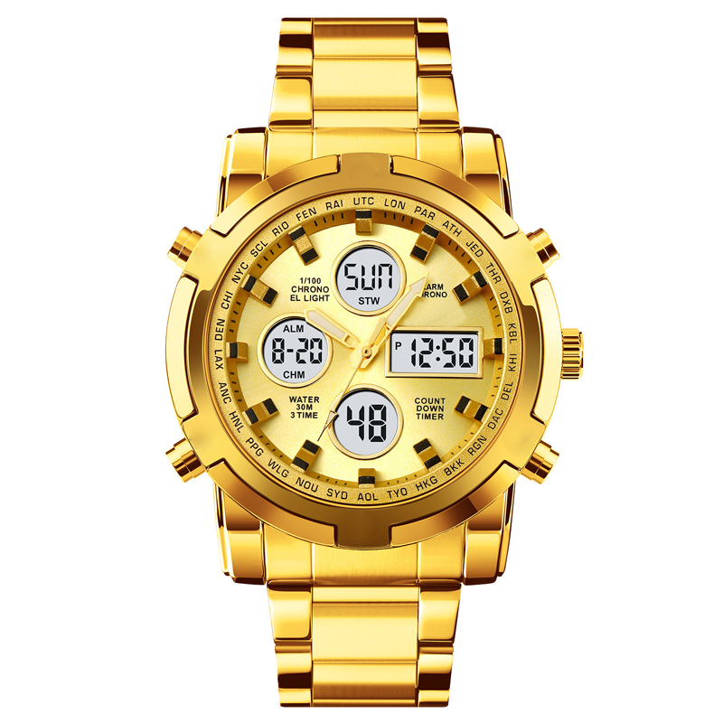 💦⏰Relojes militares analógicos-digitales impermeables para hombre