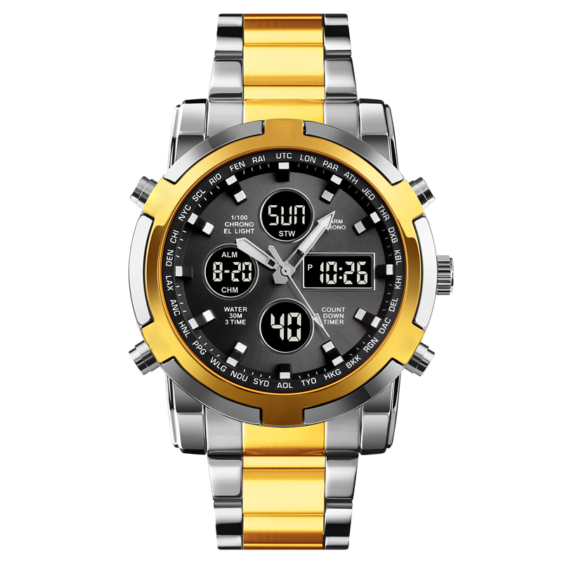 💦⏰Relojes militares analógicos-digitales impermeables para hombre