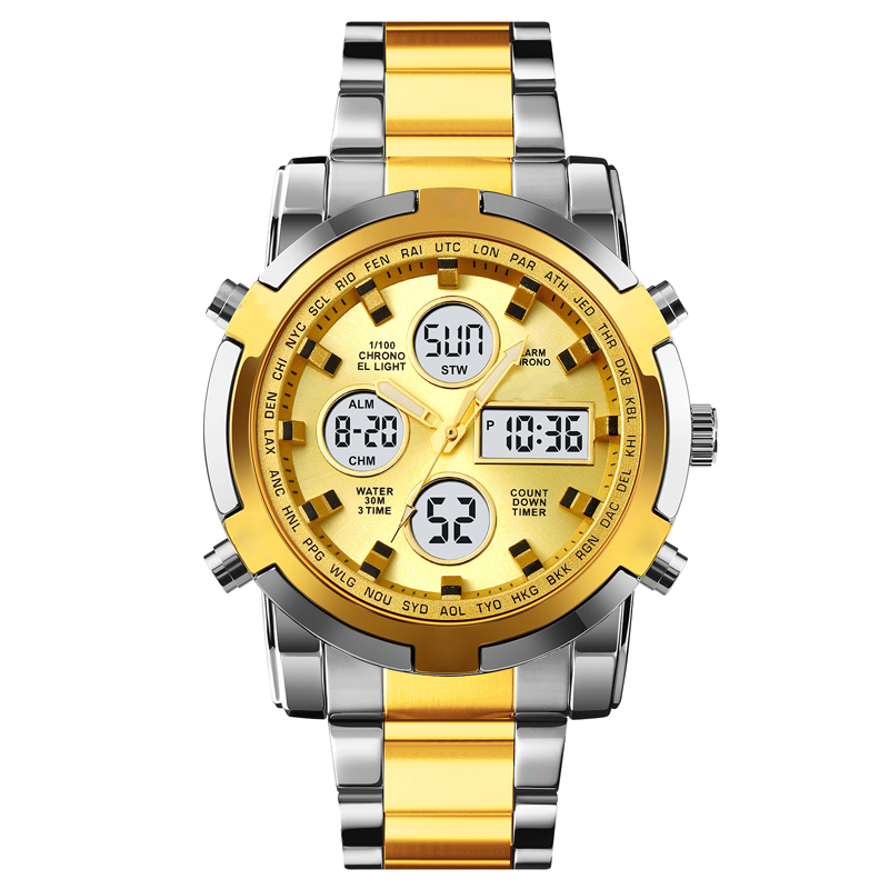 💦⏰Relojes militares analógicos-digitales impermeables para hombre