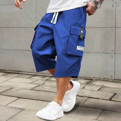 Pantalones Capri de Carga para Hombre con Cordón - Casuales y Cómodos