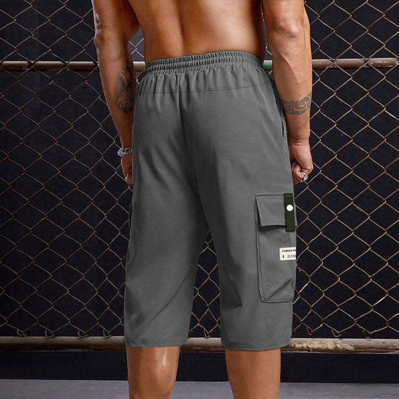 Pantalones Capri de Carga para Hombre con Cordón - Casuales y Cómodos