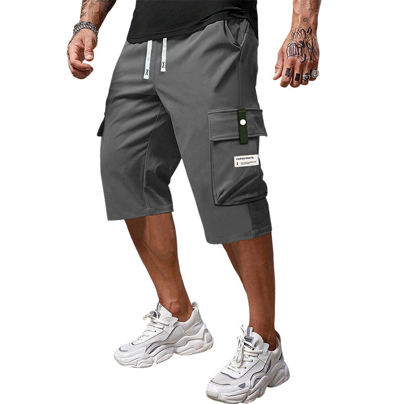 Pantalones Capri de Carga para Hombre con Cordón - Casuales y Cómodos