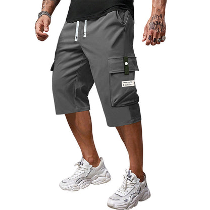 Pantalones Capri de Carga para Hombre con Cordón - Casuales y Cómodos