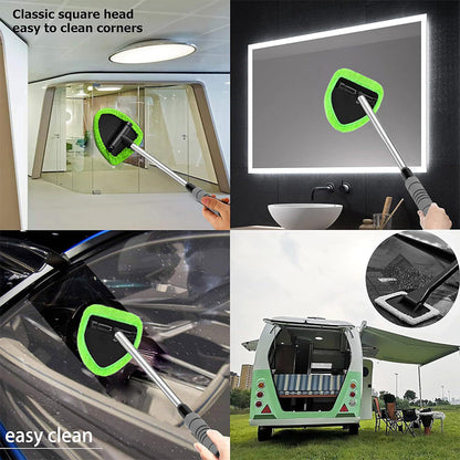 Pulisci-vetri magnetico doppio per auto | Kit di pulizia senza aloni per vetri auto