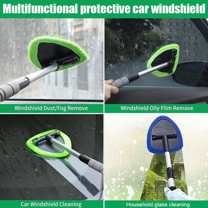 Pulisci-vetri magnetico doppio per auto | Kit di pulizia senza aloni per vetri auto