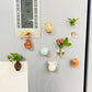 Mini Jarrón de Cerámica como Imán de Refrigerador