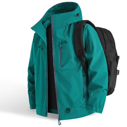 🥳¡OFERTA TOP 2026!🥳💞 ¡Más de 50K vendidos! 🚶‍♀️ 🌧️  Chaqueta impermeable ligera – Muévete con libertad y mantente seca. Sin capas voluminosas, solo protección cómoda. Bolsillos prácticos y capucha ajustable.  Perfecta para caminatas diarias. 🌿🧥