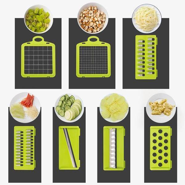 🍎🔪 Rebanador Multiusos de Verduras y Frutas – Corte Rápido, Preciso y Fácil de Usar ✨🌽