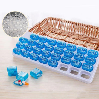 💊 Organizador Portátil de Pastillas para 31 Días – Práctico y Compacto para tu Rutina Diaria ✨🗓️