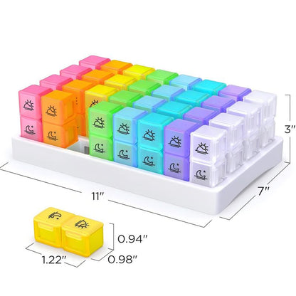 💊 Organizador Portátil de Pastillas para 31 Días – Práctico y Compacto para tu Rutina Diaria ✨🗓️