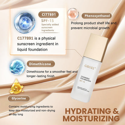 Base de Maquillaje Hidratante Adaptativa al Tono de Piel