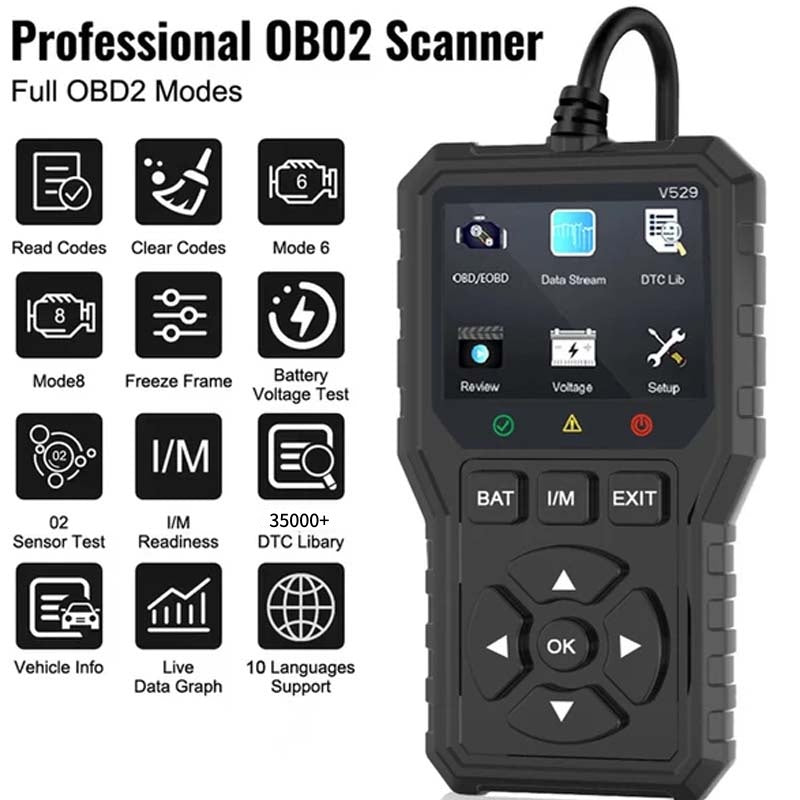 🔧ACHETEZ 2 - ÉCONOMISEZ 5.99€!✨Outil Diagnostic OBD2 Professionnel - Analyse Précise et Rapide, Compatible avec la Plupart des Véhicules 🚗📱