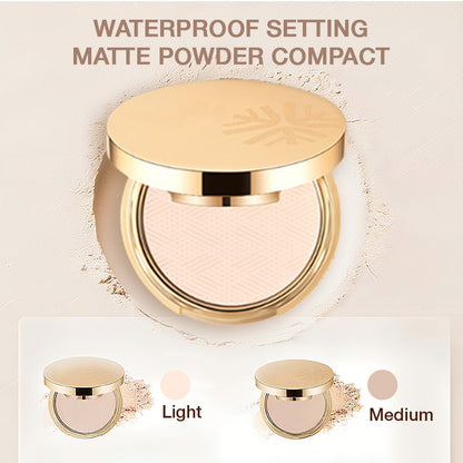 Polvo compacto fijador mate a prueba de agua