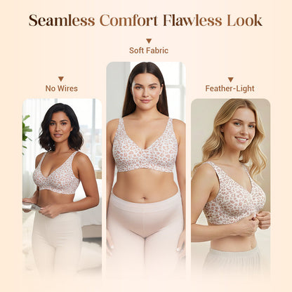 💕 Jelly Wireless Sujetadores inalámbricos cómodos para mujer Sujetador push up Sujetadores sin costuras para camisetas Sujetadores con escote en V profundo Sujetadores para el día a día