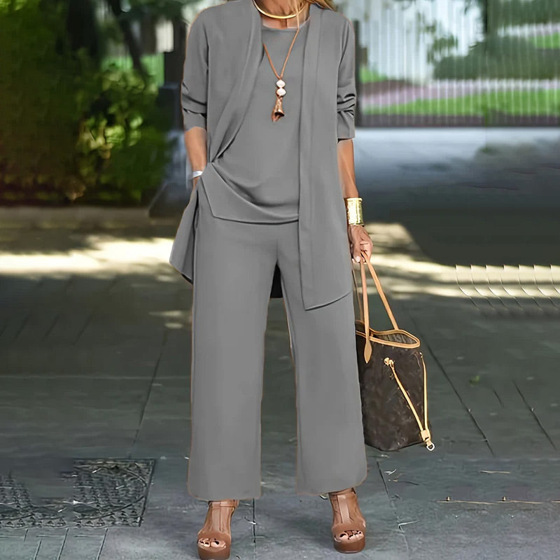 ✨ Elegante Conjunto de 3 Piezas para Mujer - Corte Relajado