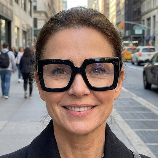 Lentes Grandes Cuadrados con Filtro de Luz Azul para Computadora