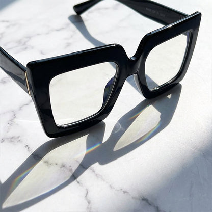 Lentes Grandes Cuadrados con Filtro de Luz Azul para Computadora
