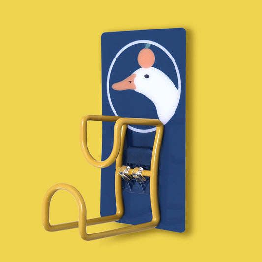Organizador de cocina multifuncional de metal para pared con perchero automático
