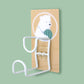 Organizador de cocina multifuncional de metal para pared con perchero automático