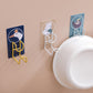 Organizador de cocina multifuncional de metal para pared con perchero automático