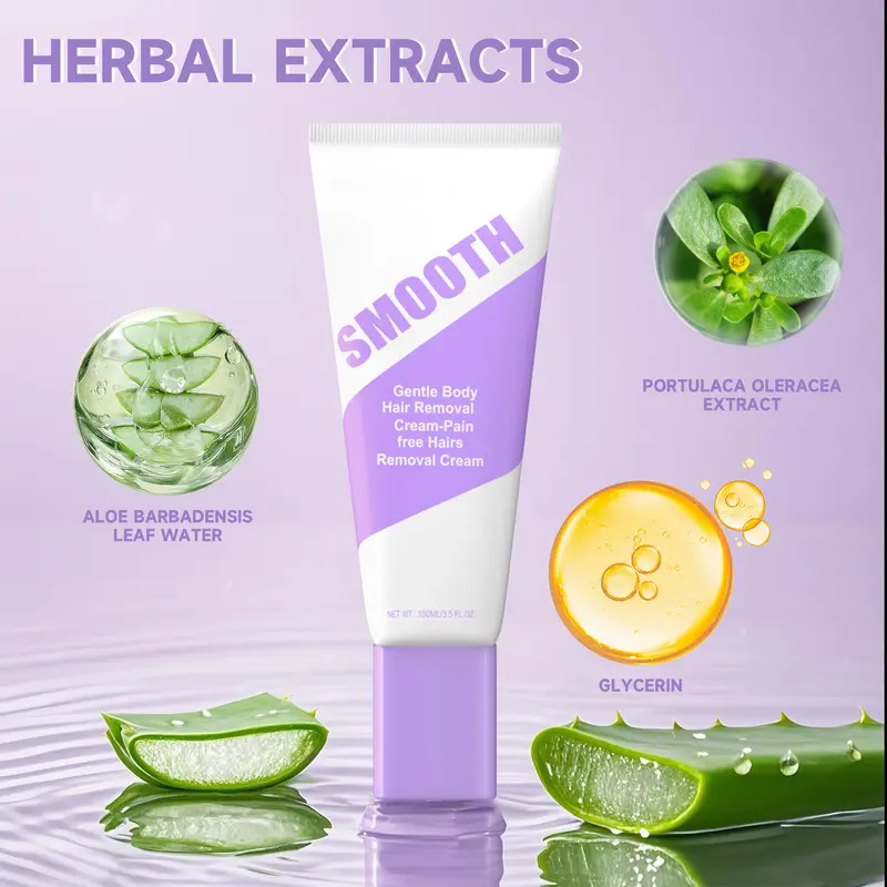 Crema Depiladora Herbal para una Piel Suave y sin Vello