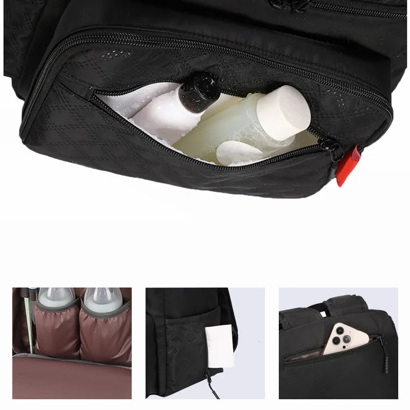 Mochila pañalera multifuncional de viaje