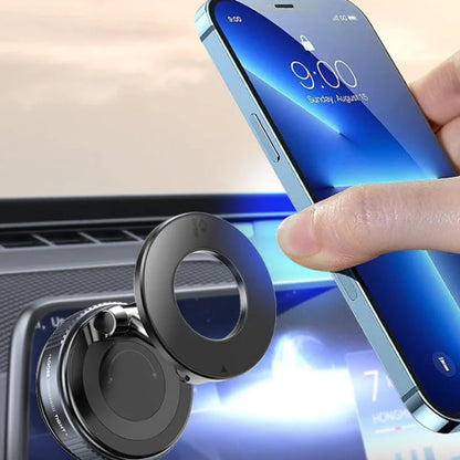 Soporte de teléfono para coche magnético, potente y giratorio 360