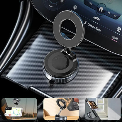 Soporte de teléfono para coche magnético, potente y giratorio 360