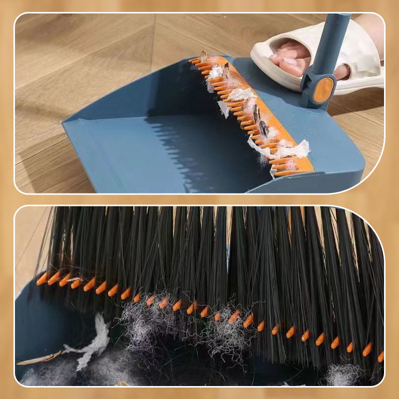 🧹 Juego de Recogedor con Escoba Giratoria de 180° – Limpieza Eficaz y Cómoda en Todos los Rincones ✨🧼