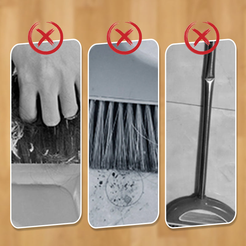 🧹 Juego de Recogedor con Escoba Giratoria de 180° – Limpieza Eficaz y Cómoda en Todos los Rincones ✨🧼